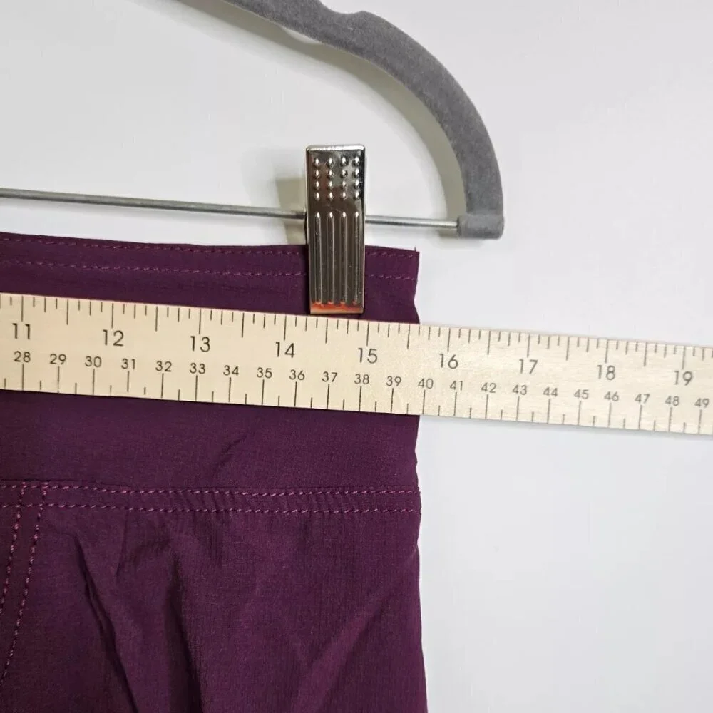 Athleta Cinch Ripstop Skort Women Sz 4 Purple Skirt Zip Pocket Athletic Outdoor